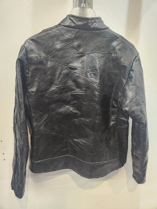 DIAMOND PLATE Cafe Racer Leather JACKET, SM