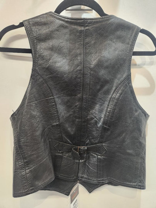 UNBRANDED Gambler Leather VEST, XXS