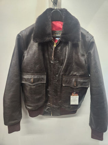 JOHNSON LEATHERS G1 Bomber Leather JACKET, SM