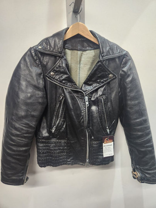 DR LEATHER Biker Classic Leather JACKET, SM