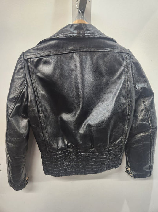 DR LEATHER Biker Classic Leather JACKET, SM