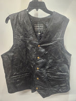 NAVARRE Gambler Leather VEST, XXL