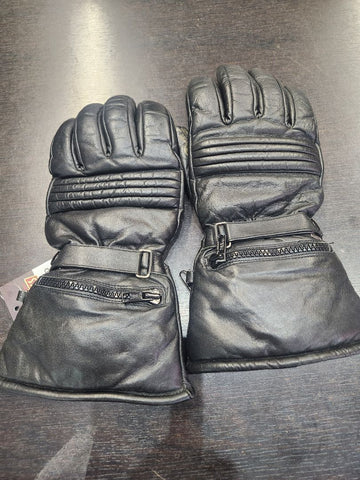 UNBRANDED Insulated Gauntlet Leather GLOVES, MED