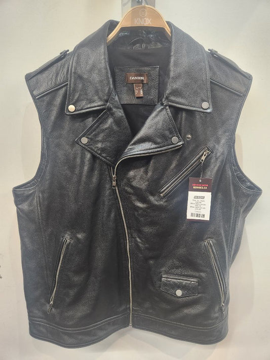DANIER Biker Classic Leather VEST, XXL