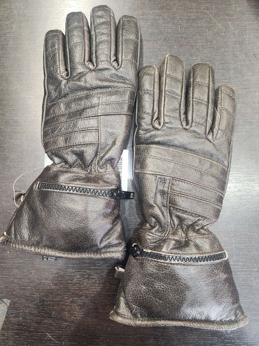 XELEMENT Insulated Gauntlet Leather GLOVES, SM