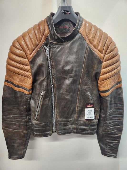 ORIGINAL LEATHER FACTORY Euro Biker Leather JACKET, LRG