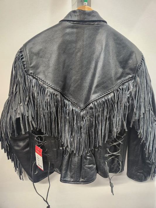 ALLSTATE Fringed Riding Leather JACKET, XXL