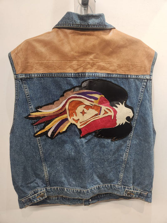 HUGO BOSS Trucker Custom Denim VEST, XL