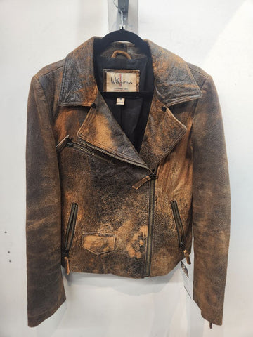 WILSON'S Fashion Biker Leather JACKET, MED