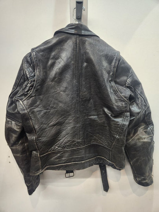UNBRANDED Biker Classic Leather JACKET, LRG