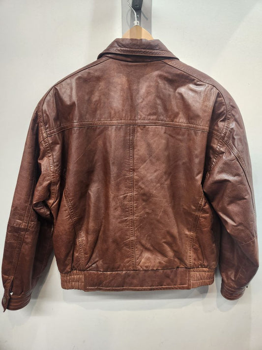 GALLUCCI Fashion Bomber Leather JACKET, SM