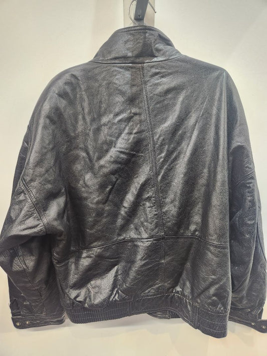 MEMBER'S ONLY Fashion Bomber Leather JACKET, LRG