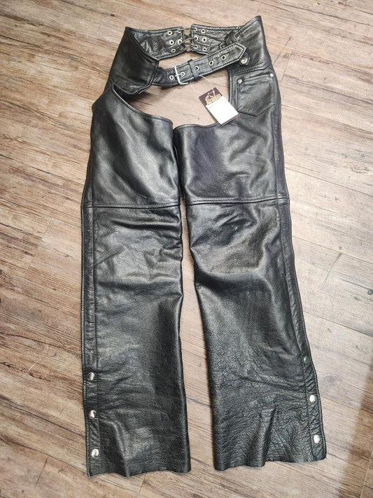 BIKER'S CLUB Classic Leather CHAPS, 22