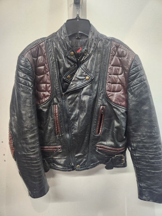 CORDOVAN Euro Biker Leather JACKET, SM