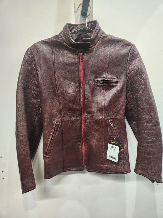 SYMAX Cafe Racer Leather JACKET, MED