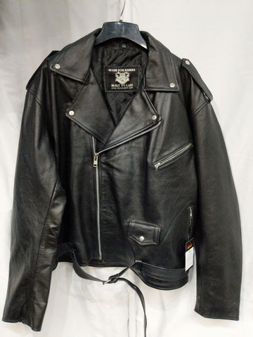 WCL Biker Classic Leather JACKET, 4XL
