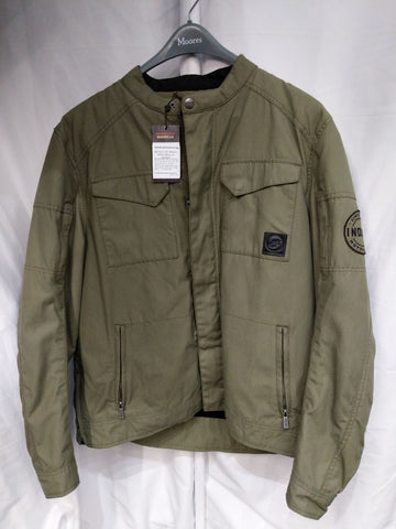 INDIAN MOTORCYCLES Harrison CE Waxed Mixed Material JACKET, XL