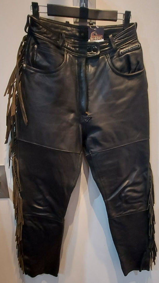 HARLEY DAVIDSON Fringed Riding Leather PANTS, 28