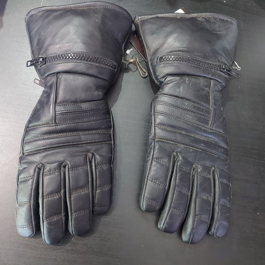 FIRST MFG Black Rock Leather GLOVES, XS