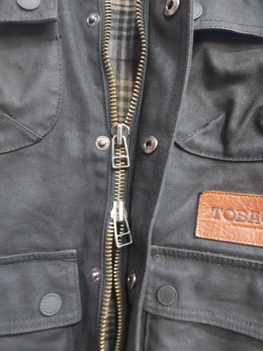 TOBACCO McCoy Waxed Canvas JACKET, MED