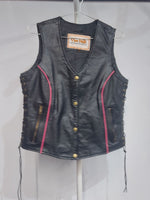 OPEN ROAD Gambler Leather VEST, MED