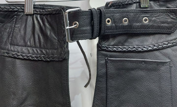 UNBRANDED Classic + Braid Leather CHAPS, 20