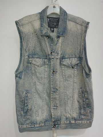 MARC ECKO Trucker Denim VEST, MED