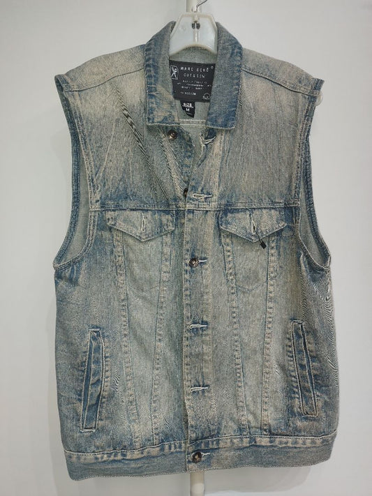 MARC ECKO Trucker Denim VEST, MED