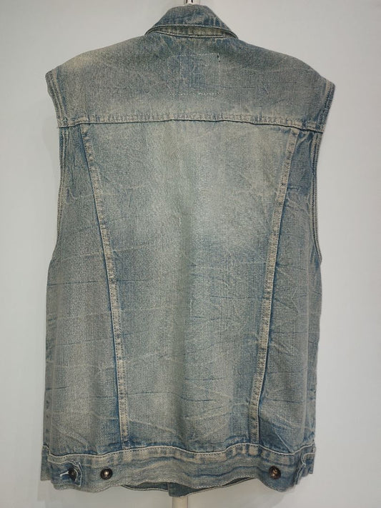 MARC ECKO Trucker Denim VEST, MED