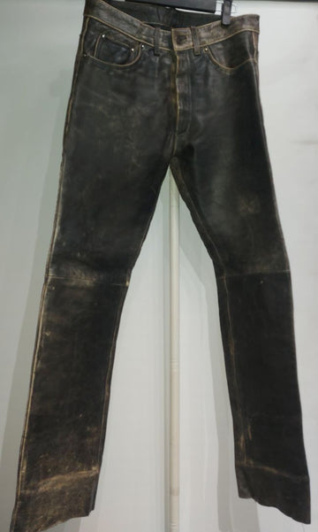 2BU 5 Pocket Jean Leather PANTS, 28