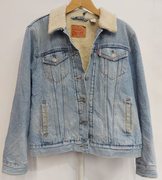LEVI'S Trucker Sherpa Denim JACKET, LRG