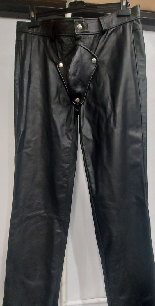 MACK'S LEATHERS Pants w/ Codpiece Leather FETISH, 38