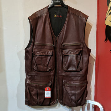 ORIGINAL LEATHER FACTORY CUSTOM Leather VEST, 4XL