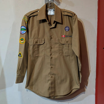 SCOUTS CANADA Long Sleeve Textile SHIRT, SM