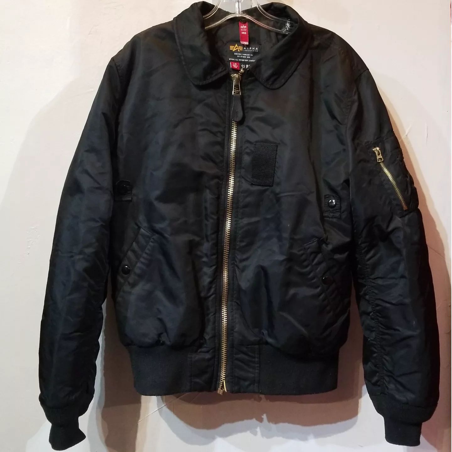 Alpha Textile Jacket ALPHA INDUSTRIES Bomber Textile JACKET, LRG – Re-Rides Moto Gear