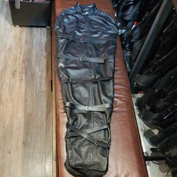 LEATHEROTICS Full-Body Sleep Sack Mix Materl FETISH, 73" long, 48" circumference