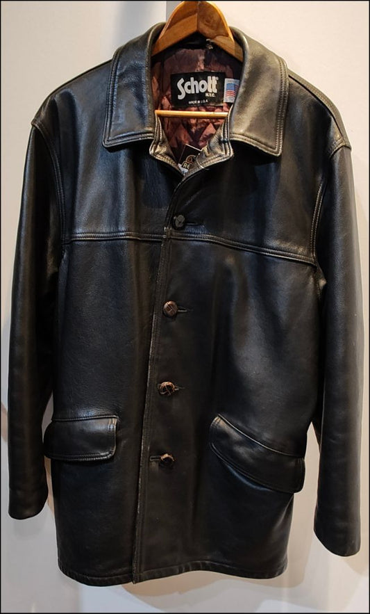 SCHOTT Car Coat Leather COAT, SM