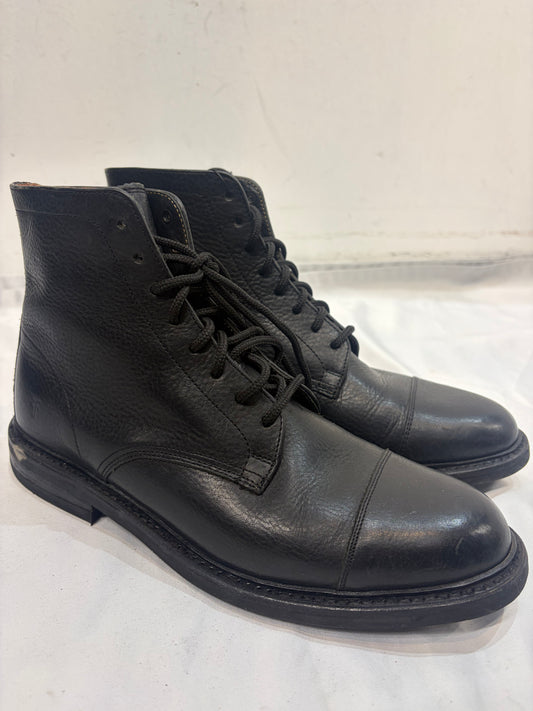 FRYE Cap Toe Service Boots Leather FOOTWEAR, 39
