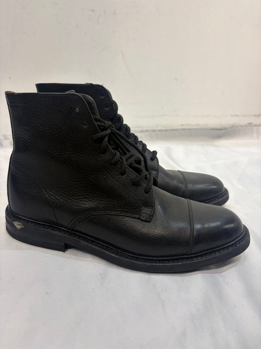 FRYE Cap Toe Service Boots Leather FOOTWEAR, 39