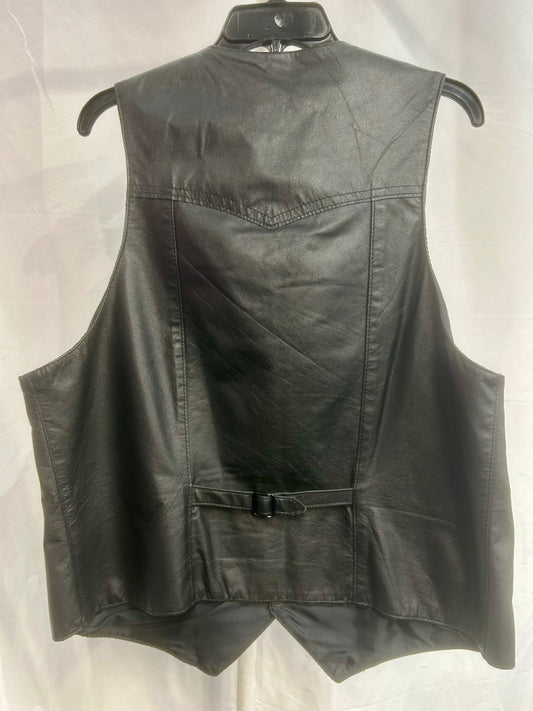 PEERLESS GARMENTS Western Riding Leather VEST, MED