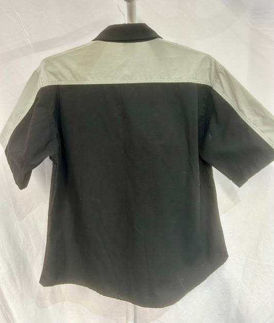 HARLEY DAVIDSON Short Sleeve Button Up Textile f39644e2-ba70-4317-9884-842c7e33f258, MED