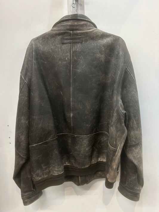 EDDIE BAUER Bomber Leather XL