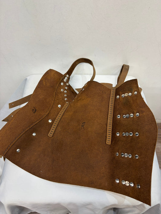 UNBRANDED Half Chap / Boot Spats Leather CLOTHING ACCESSORY