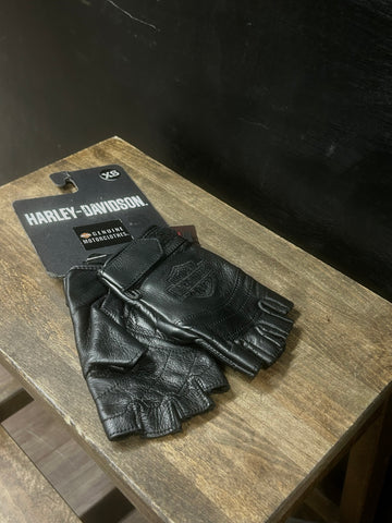 HARLEY DAVIDSON Fingerless Riding Leather 54780540-e935-4a02-8ef8-b5dd3d53816b, YOUTH
