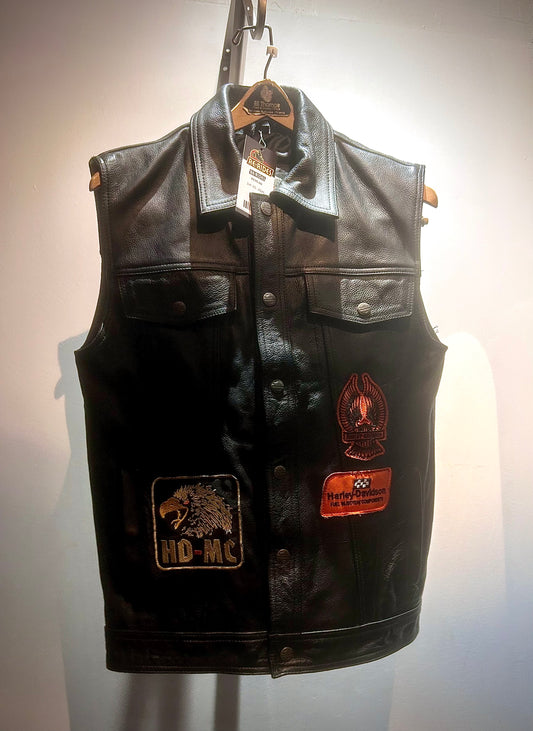 HARLEY DAVIDSON Riding Leather VEST, SM