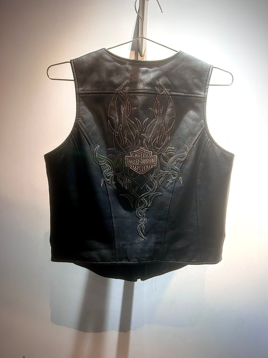 HARLEY DAVIDSON Fashion Leather VEST, MED