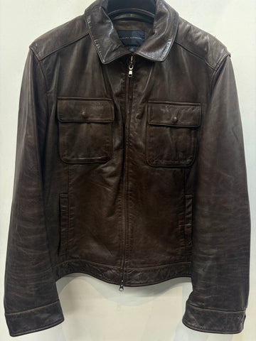 BANANA REPUBLIC Trucker Leather JACKET, LRG