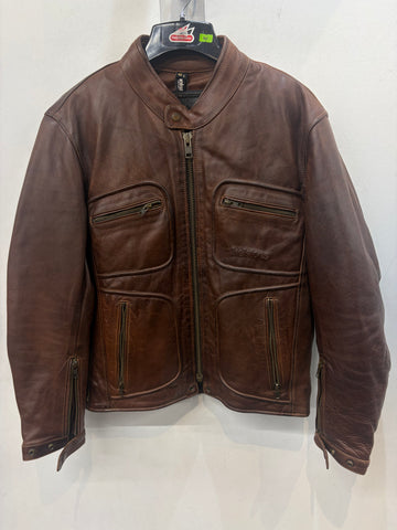 HELSTONS Cafe Racer Leather JACKET, SM