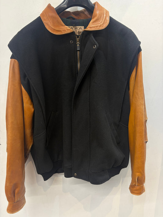 CANADA SPORTSWEAR Vintage Varsity Leather JACKET, XL