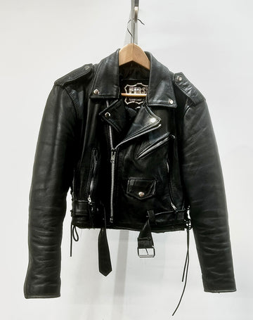 FIRST MFG Classic Leather JACKET, MED